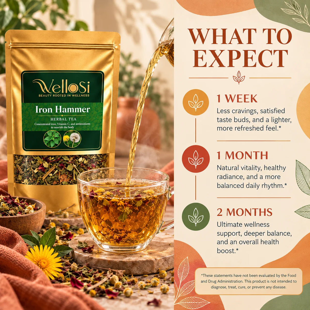 Iron Hammer Herbal Tea for Kidney and Liver Detox